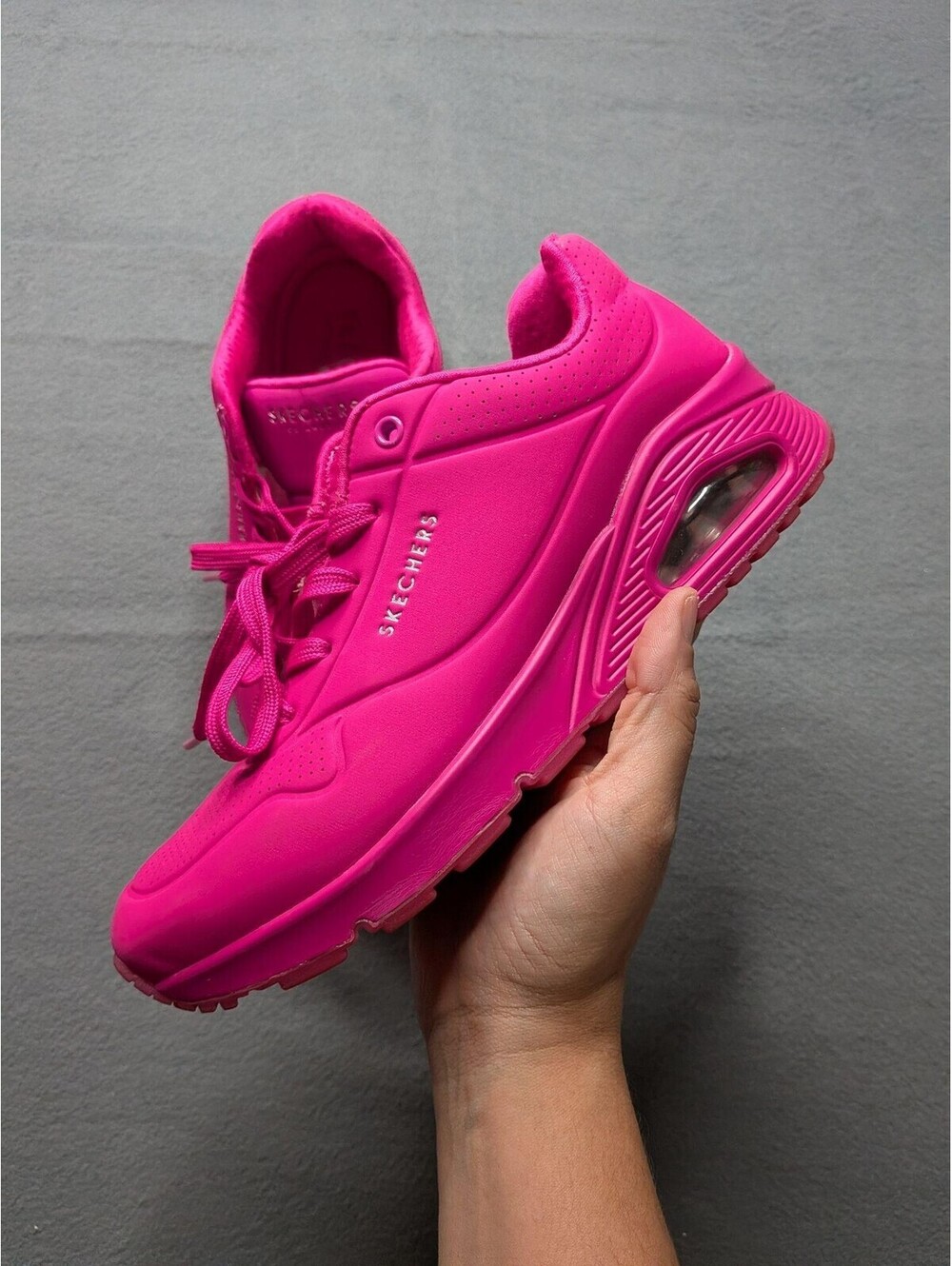 Skechers Shoes Womens Size 8.5 Pink Air Cooled Memory Foam Sneaker Casual
